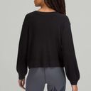 Lululemon  reversible crossover sweater black ribbed Photo 1