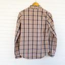 Roxy  Tan Plaid Button Shirt Photo 3