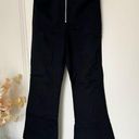 Reformation Black Highwaisted High Rise Cropped Wide Leg Pants EUC Photo 0