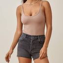 Reformation  Charlie High-Waisted Charcoal Grey Havana Denim Shorts Size 30 Photo 0