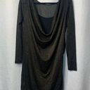 Ted Baker  metallic ruched long sleeves open back size 10 US ethia Photo 3