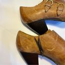 Born concept B.O.C. Brown Leather Buckle Oxford Ankle Boots Booties Heel Sz 8.5 Photo 8