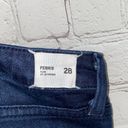 Hudson Jeans Hudson Ferris Flare Dark Denim Distressed Jeans Photo 4