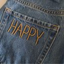 Wild Fable  highest high rise mom jean shorts HAPPY embroidered Photo 5