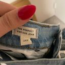 Madewell  Perfect Vintage Jean in Coney Wash Destroyed Edition- Size 26P Photo 11