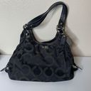 Coach Madison Black Gray Hobo Monogram Logo Hand Shoulder Bag Purse F0973-14305 Photo 0