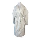 Apparis Kiera Faux Leather Trench Coat in Ivory Large Photo 4