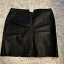 Forever 21 Black  Leather Skirt Photo 2