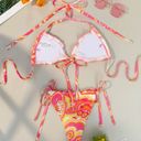 Lettuce Trim Tie Front Bikini Multi Size XL Photo 1