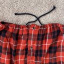 No Boundaries Juniors Cinched Waist Red Plaid Hoodie Photo 2