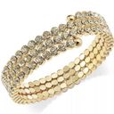 INC  Coil WRAP BRACELET International Concepts GoldTone Crystal Rhinestone NWOT Photo 3