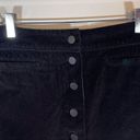 Wilfred Free  Mini Skirt Women's Black Karmen Corduroy Button Front Aritzia Sz 0 Photo 3