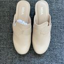 MIA NEW  Jennifer Clog Beige Slip On Chunky Vegan Leather Faux Wood Women’s 8 Photo 3