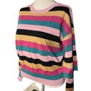 Nine West  Metallic Striped Crewneck Sweater Size XL Photo 4