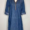 Spense Lyocell Blend Women’s Blue Chambray Shirt Dress Size 6 Photo 0