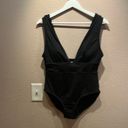 ANDIE  Mykonos Women’s Black One Piece Plunge Swimsuit Size Large Photo 1