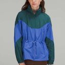 Lululemon  Evergreen Anorak Jacket Green Jasper / Wild Indigo NEW NWT Size 10 Photo 0