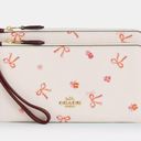 Coach Bow Print Double Zip Wallet Photo 0