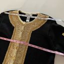 Dress Barn VINTAGE  | 80's Black + Gold Beaded Button Down Cardigan Sweater Sz M Photo 8