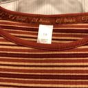 cj banks  Rust Orange Stripe Tee 1X Photo 2