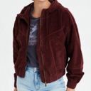 American Eagle AEO Corduroy Cropped Bomber Jacket Size Medium Photo 13