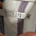 Christy Dawn  The Rowe Stripe Print Maxi Dress Size Medium / Large White Photo 3