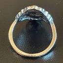 Onyx Vintage black  S925 silver plated ring size 6 Photo 3