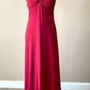 Laundry by Shelli Segal  | Red Full Length Embroidered Mesh Formal Gown Sz S Photo 0