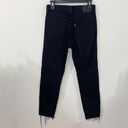 Levi's Levi’s premium wedgie Icon high rise distressed ankle jeans black desert size 25 Photo 45