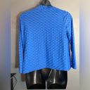 kim rogers  blue stretch textured cardigan Photo 3