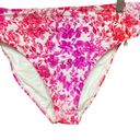 PilyQ  Azalea Floral High Waist Bikini Bottoms Pink Size Medium Photo 5