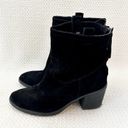 Sam Edelman  Black Suede Farrell Western Style High Cut Heeled Ankle Boots 8 Photo 5