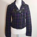 Jack by BB Dakota Jack bb Dakota Purple leather detail moto jacket Photo 0