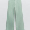 ZARA Light Green  Marine Straight Jeans Photo 0