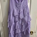 ZARA Purple Ruffle Dress Photo 0