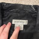 Nine West black leather jacket Photo 4