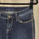 Rock & Republic  "Kasandra" Dark Indigo Denim Embellished Bootcut Jeans Size 2 M Photo 3