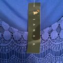 Tiana B  Dress Blue Embroidered Lace Scoop Neck Shift Dress Sz XXL NWT Photo 6