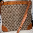 Gucci  GG Vintage Pattern Studded flat Messenger Shoulder Bag Canvas Photo 1