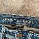 American Eagle AE  Next Level Stretch Raw Hem Hi-Rise Jegging Jeans Blue - Size 2 Photo 2