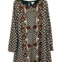 Xhilaration  Dress MEDIUM Multicolored Bohemian Long Sleeve Shift Sheath Casual Photo 0