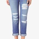 Hudson Leigh Distressed Boyfriend Button Fly Jeans Photo 0