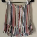 American Eagle  Ruffle Striped Mini Skirt Small Photo 0