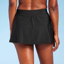 Target Women's UPF 50 Split Swim Skirt - Aqua Green® Black Photo 2