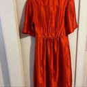 Cynthia Rowley COPY - COPY -  burnt orange 100% silk dress for Fall 2023. Photo 6