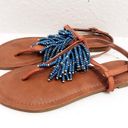 Bamboo  Caitlyn Thong Beaded Sandals Size 6.5M Photo 1