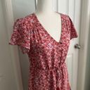 Knox Rose Red Floral Above the Knee Side Pockets Dress  Size XS Photo 2