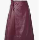 NWT Jonathan Simkhai Bia Vegan Leather Wrap Skirt Size 8 Photo 0