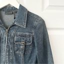 DKNY  Jeans Vintage Y2K Full Zip Utility Pocket Style Peplum Denim Jacket Small Photo 5