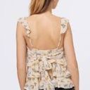 Rebecca Minkoff  Alexis Peach Floral Tiered Tank Top Photo 2